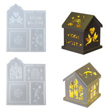 Load image into Gallery viewer, Love Peace Dove House Candle Holder Silicone Mold
