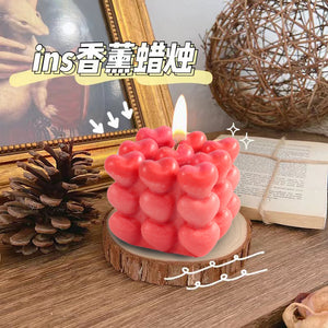 Love Rubik's Cube Candle Mold