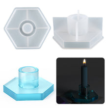Load image into Gallery viewer, Hexagonal Candle Holder Silicone Mold

