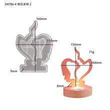 Load image into Gallery viewer, Valentine&#39;s Day Couple Kissing Candle Holder Mold
