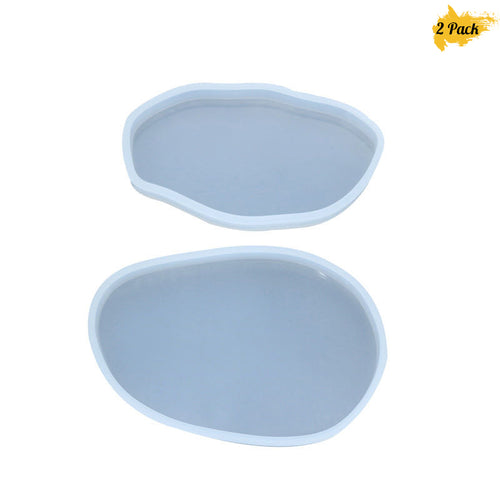 Oval Shape Resin Coaster Mold Silicone Jewelry Tray Epoxy Resin