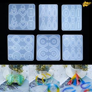 6 Pack Earring Resin Molds, ResinWorld Fashion Jewelry Resin Silicone –  ResinWorlds