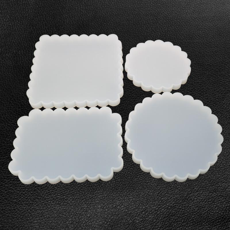 Resin Shiny Silicone Mould Pendant Diy Silicone Mould Mirror Epoxy Crystal  Epoxy Mould For Silicone Drinking Cup Molds For Resin (white )