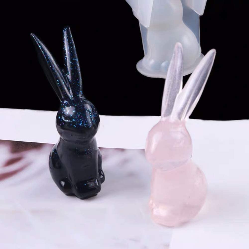DIY Silicone Resin Mold For Jewelry Making Cat And Rabbit Head