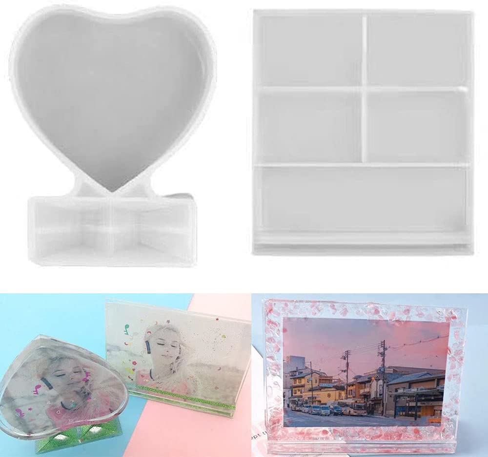 Heart Resin Mold, Angel Wing Silicone Molds, Diy Memorial Picture  Frame/coaster/candle Holder O