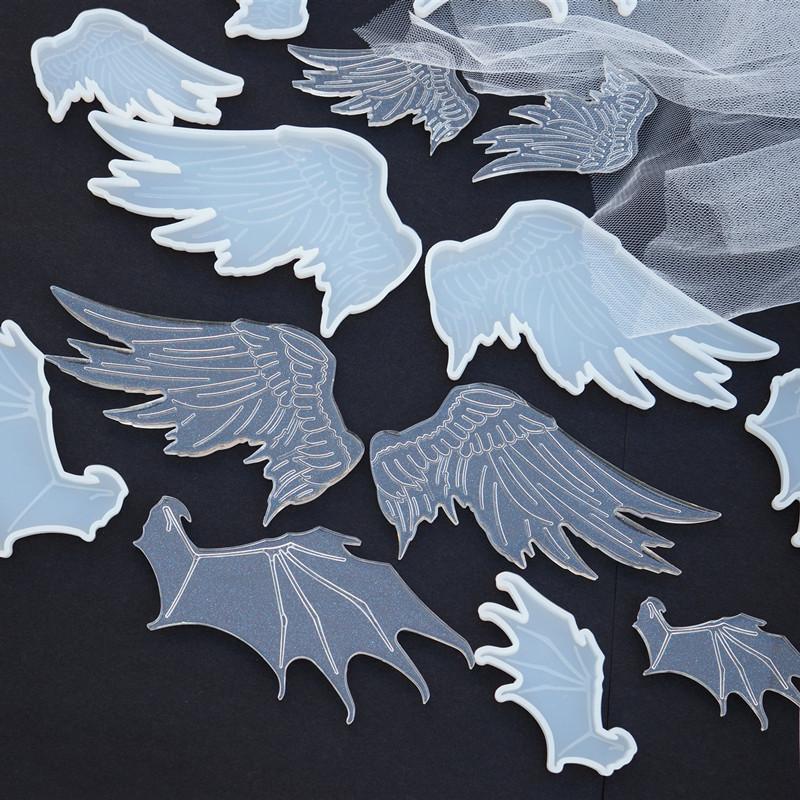 Angel Wings Cute Bow Mold Clear Silicone Mold for UV Resin Epoxy Resin  Crafti