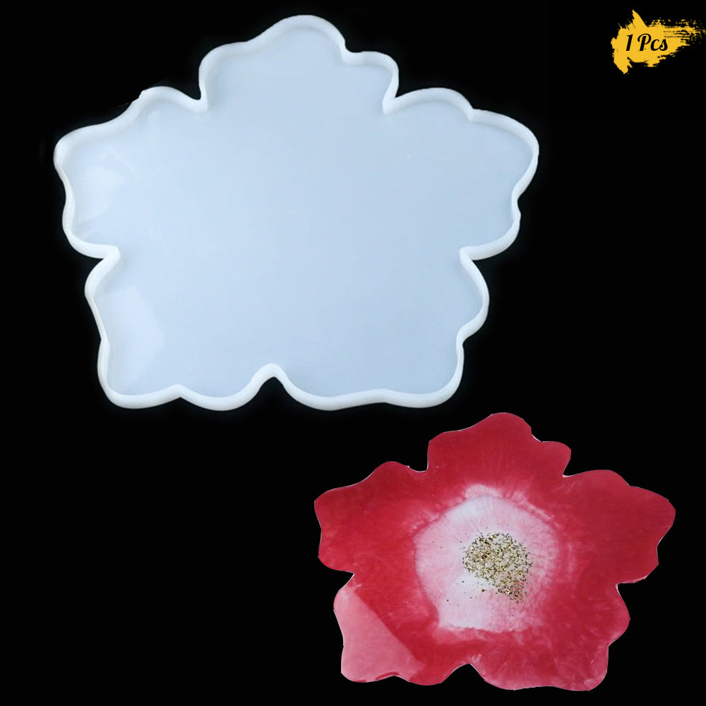 Resin Crafts - Resin Casting with Silicone Molds - Large Resin Flower Tray  Molds 