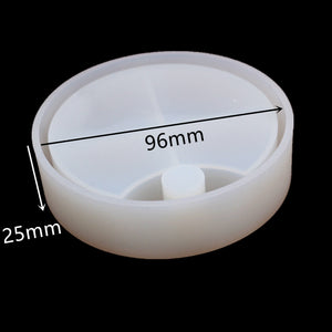 3pcs Silicone Resin Molds With Lid, Jewelry Storage Box Epoxy